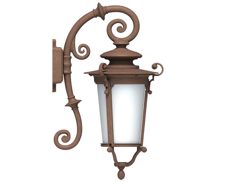 Riviera, Medium, aluminum, Wall Mount, linen glass, (3) 25W B10, 120V